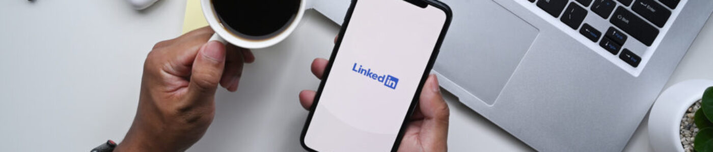 holding phone with linkedin lead generation